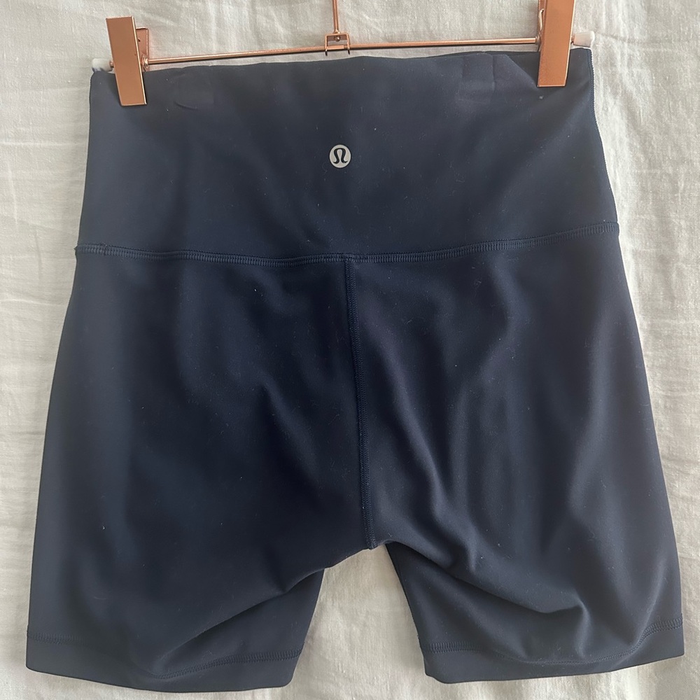 Lululemon Navy Blue High-Waisted Shorts